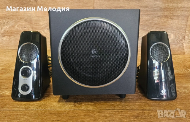 Компютърни колони Logitech Z523 2.1 Мощна аудио система с 360-градусов звук. , снимка 2 - Тонколони - 54192766