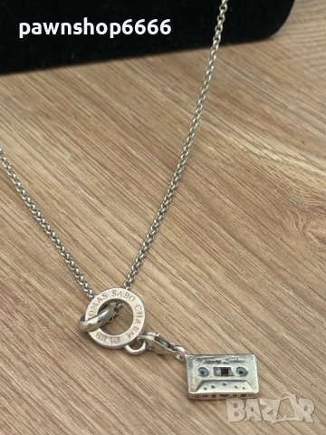 Сребърно колие Thomas Sabo Charm Club с талисман "Аудио касета" – Сребро 925, снимка 14 - Колиета, медальони, синджири - 55098589