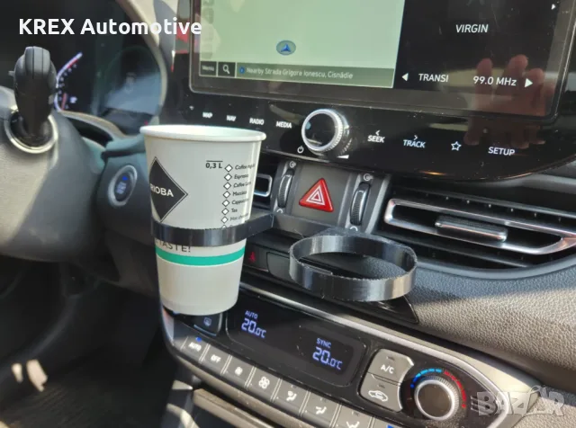 Поставка за чаша Hyundai i30 — монтаж на вентилация — 3D принт, снимка 2 - Аксесоари и консумативи - 55527510