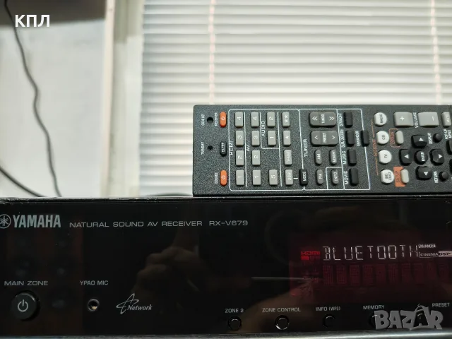 7.2 канален ресивър YAMAHA RX-V 679 Bluetooth Wi-fi 4K HDMI , снимка 2 - Ресийвъри, усилватели, смесителни пултове - 55643751