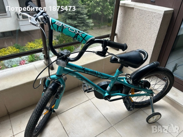 Детски велосипед Byox 18’’ зелено, снимка 5 - Велосипеди - 54574234