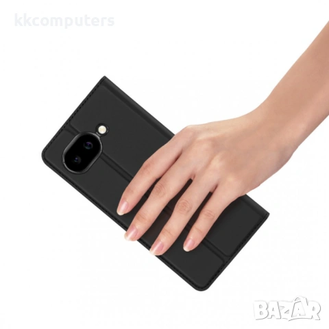 Кожен Калъф за Google Pixel 10a DUX DUCIS Skin Pro с Визитник, Стойка и Протектор – 2 цвята, снимка 7 - Калъфи, кейсове - 54696850