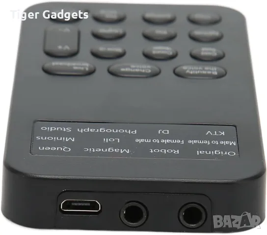 Voice Changer с 12 гласа и 8 звукови ефекта, 3.5mm, за телефон, игри, стрийминг, KTV, снимка 5 - Ресийвъри, усилватели, смесителни пултове - 55308442