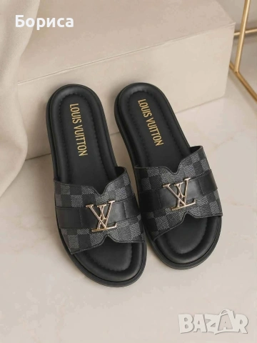 Дамски чехли LV 💥 , снимка 5 - Чехли - 55133046
