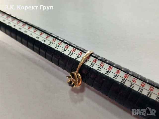 Дамски златен пръстен 14К 585 / 1,80 гр., снимка 8 - Пръстени - 54509698