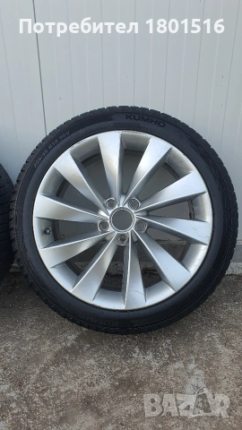 VW Interlagos джанти 18 с нови зимни гуми, снимка 3 - Гуми и джанти - 54875538