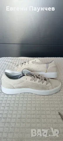 Adidas sleek размер 39 дамски маратонки от естествена кожа велур , снимка 4 - Маратонки - 55393159
