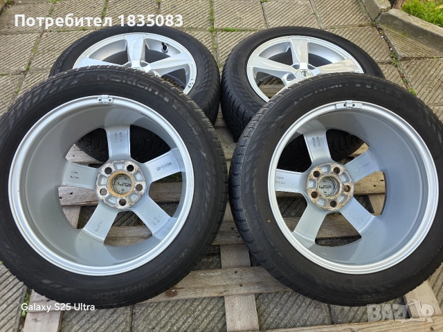 Лети джанти 16ки 5х108 Volvo + зимни гуми 205/55/16 Nokian, снимка 11 - Гуми и джанти - 54397052