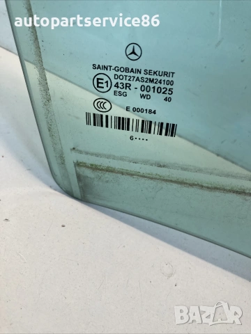 Задно дясно стъкло на врата за Mercedes W211 E280 CDI (2007) , снимка 2 - Части - 55202383