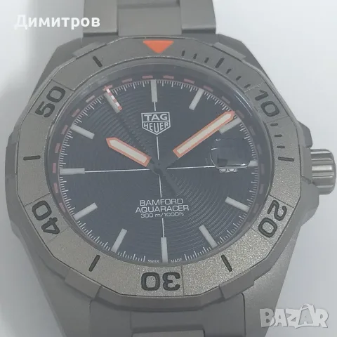 НОВ Tag Hauer Aquaracer Date Bamford, Automatic, Titanium, лимитиран, снимка 6 - Мъжки - 55681522