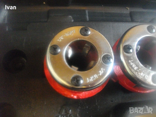 НОВ Резбонарезен комплект BSPT за резби на тръби 1/2"-1 1/4" Винтонарезка Пафта Плашка Винторезка , снимка 7 - Други инструменти - 54033547