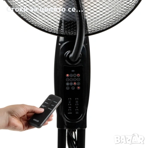 Вентилатор Muhler с водна мъгла 16'', 75W, LED, 3,2л, снимка 2 - Вентилатори - 54727423