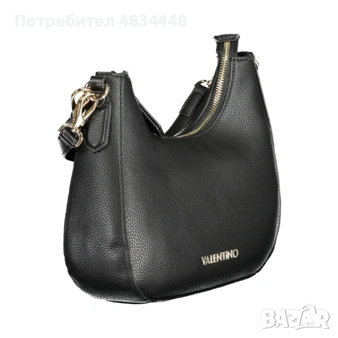 Дамска чанта хобо Valentino Brixton – Черна / Полумесец