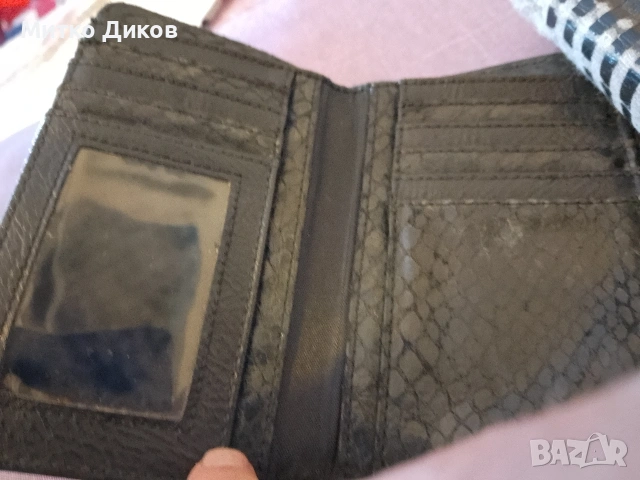 Kenneth Cole Reaction. Марков портфейл естествена кожа унисекс 150 х 95 мм, снимка 9 - Портфейли, портмонета - 54957565