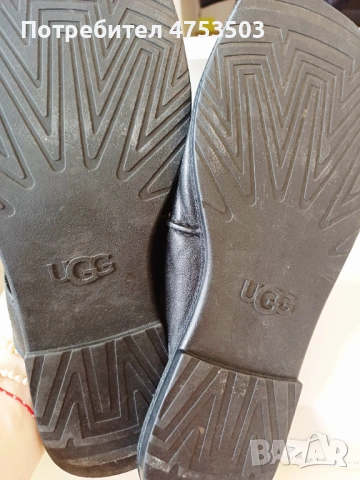 Дамски чехли UGG 40 естествена кожа , снимка 3 - Чехли - 54367942