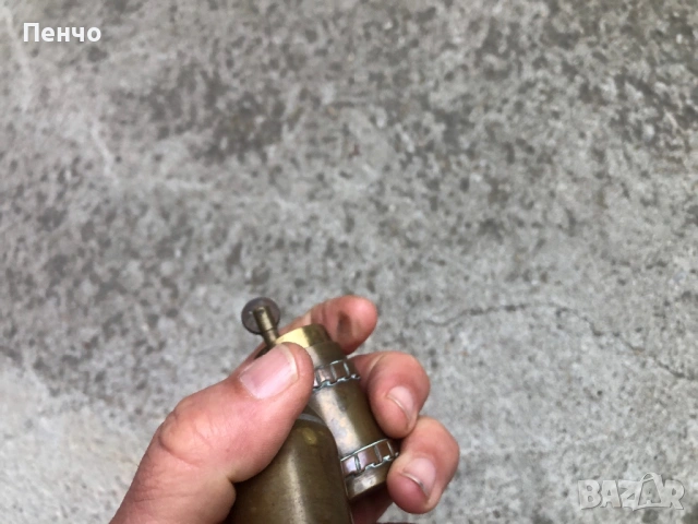 стара войнишка нензинова запалка /окопно изкуство/, снимка 6 - Антикварни и старинни предмети - 54484119