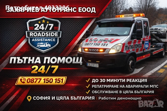 Пътна Помощ 24/7