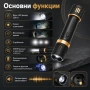 Мощен акумулаторен електрошок за самозащита с фенер кучегон самоотбрана при нападение от кучета хора, снимка 2