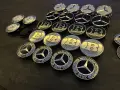 Капачки за джанти мерцедес/mercedes  и емблеми(75мм + 55мм), снимка 6