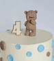 3d замислено Мече слапичка отпред силиконов молд форма фондан шоколад смола гипс свещ, снимка 3