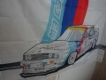 BMW Знаме M3 E30 кола банер спортна баварец готино спорт ръчни скорости купе рали шампион фенове, снимка 2