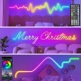 RGB неон лента 10м LETIANPAI App контрол IP65, снимка 4