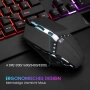 Rii игрова клавиатура и мишка комплект RGB подсветка QWERTZ водоустойчив USB, снимка 2