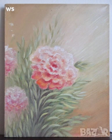 Стара картина, подписана - В. Столинова!