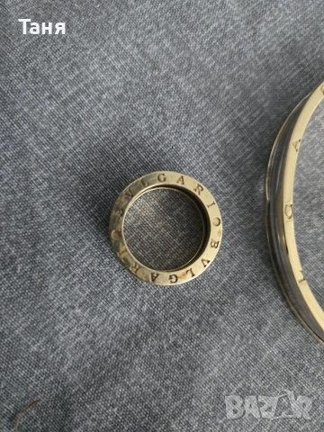 Златна гривна и пръстен BVLGARI , снимка 3 - Гривни - 54716916