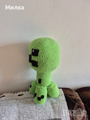 Крипер - ръчно плетена играчка, снимка 2 - Плюшени играчки - 52975707