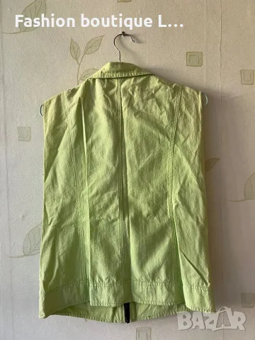 3 евро ново зелено елече с джобове от тънка материя S размер 💚, снимка 2 - Елеци - 55589744