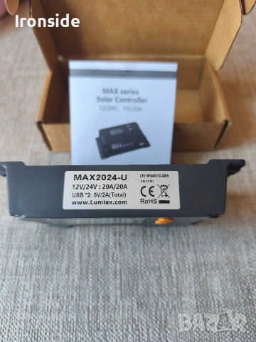 PWM соларен  контролер Lumiax 20А., снимка 2 - Друга електроника - 54906312