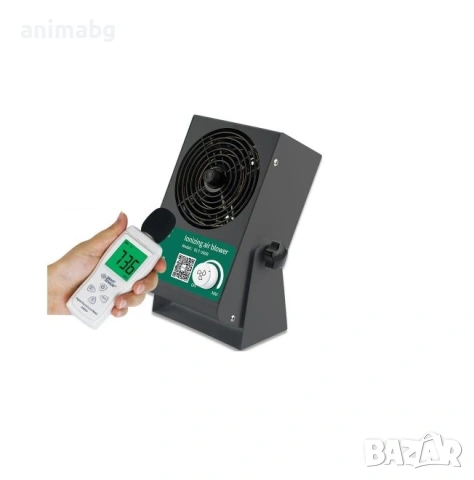 ANIMABG Настолен елиминатор на статично електричество, AC йонен вентилатор