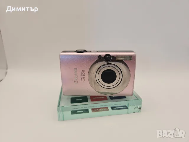 Canon Ixus 80 IS 8mp дигитален фотоапарат камера digital photo camera pink с батерия и мемори карта, снимка 2 - Фотоапарати - 55516916