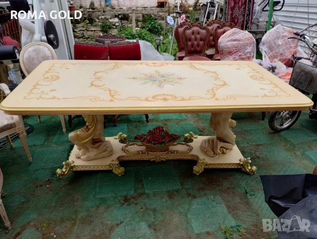 Италианска барокова маса, снимка 2 - Маси - 54201868