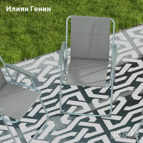 Сгъваеми 4 бр градински стола Outsunny, снимка 2 - Къмпинг мебели - 54514652
