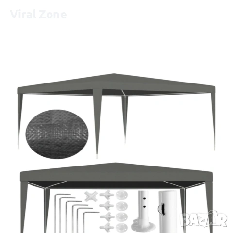 Сгъваема градинска шатра 3x3 м , снимка 9 - Градински мебели, декорация  - 54152636