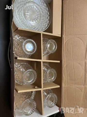 Стъклени гарафи , снимка 6 - Други стоки за дома - 53976994