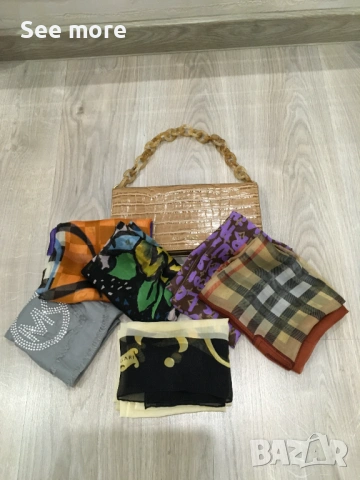Louis Vuitton,Burberry,Dior...различни брандове шал коприна, снимка 10 - Шалове - 52168590