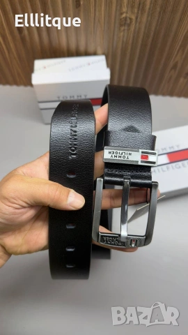 колани от естествена кожа в кутия Tommy Hilfiger , снимка 2 - Колани - 54807521