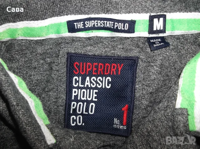 Блузи SUPERDRY  мъжки,М и Л   /синя и сиви/, снимка 11 - Блузи - 46541729