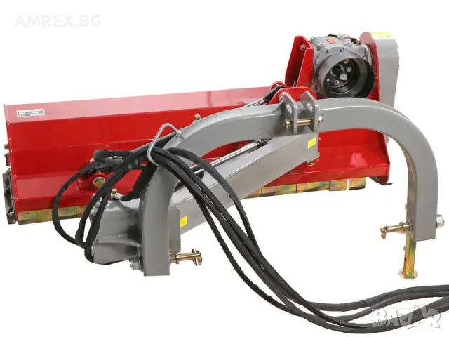Страничен мулчер за трактор GeoTech PRO 125 см | Хидравлично рамо | 30–35 к.с., снимка 4 - Селскостопанска техника - 55322678
