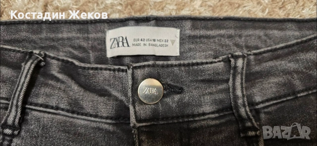 Нови. Дамски оригинални дънки. ZARA , снимка 3 - Дънки - 54722361