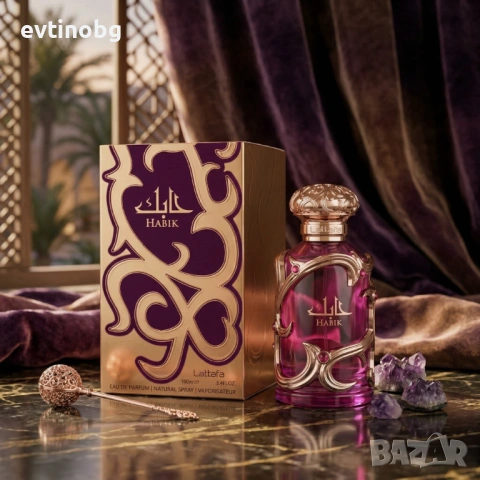 Луксозен дамски аромат Lattafa Habik For Women - Елегантен парфюм с нотки на круша, жасмин и мускус, снимка 2 - Дамски парфюми - 54070503