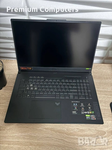 Лаптоп ASUS TUF A17 144hz 17.3 " /AMD RYZEN 7535HS/RTX4050 6GB/RAM DDR5 16GB/512 SSD/ 240W!, снимка 3 - Лаптопи за игри - 55193205