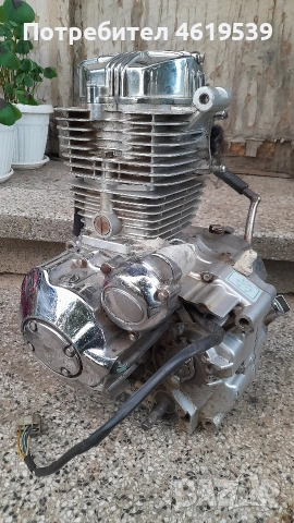 двигател 200 кубика четиритактов Loncin мотоциклет 