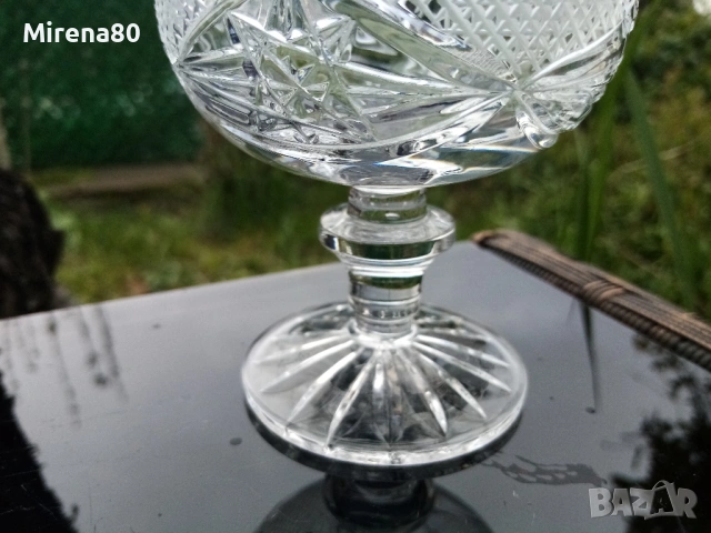 * Виолета * -кристален сервиз за коняк, снимка 6 - Сервизи - 54150726