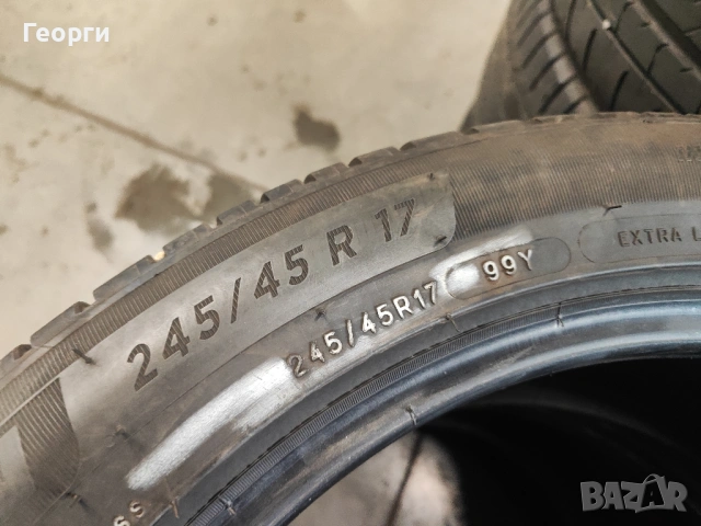 4бр.летни гуми 245/45/17 Michelin, снимка 3 - Гуми и джанти - 54394800