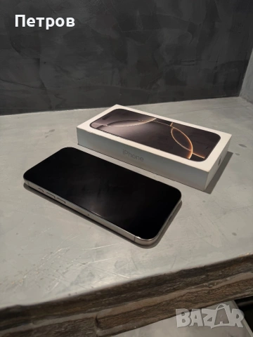 КАТО ЧИСТО НОВ Iphone 16 Pro Max Natural, снимка 6 - Apple iPhone - 54690554