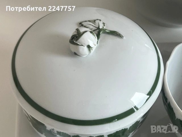 Сет на Meissen лозов лист, снимка 3 - Други - 54787396